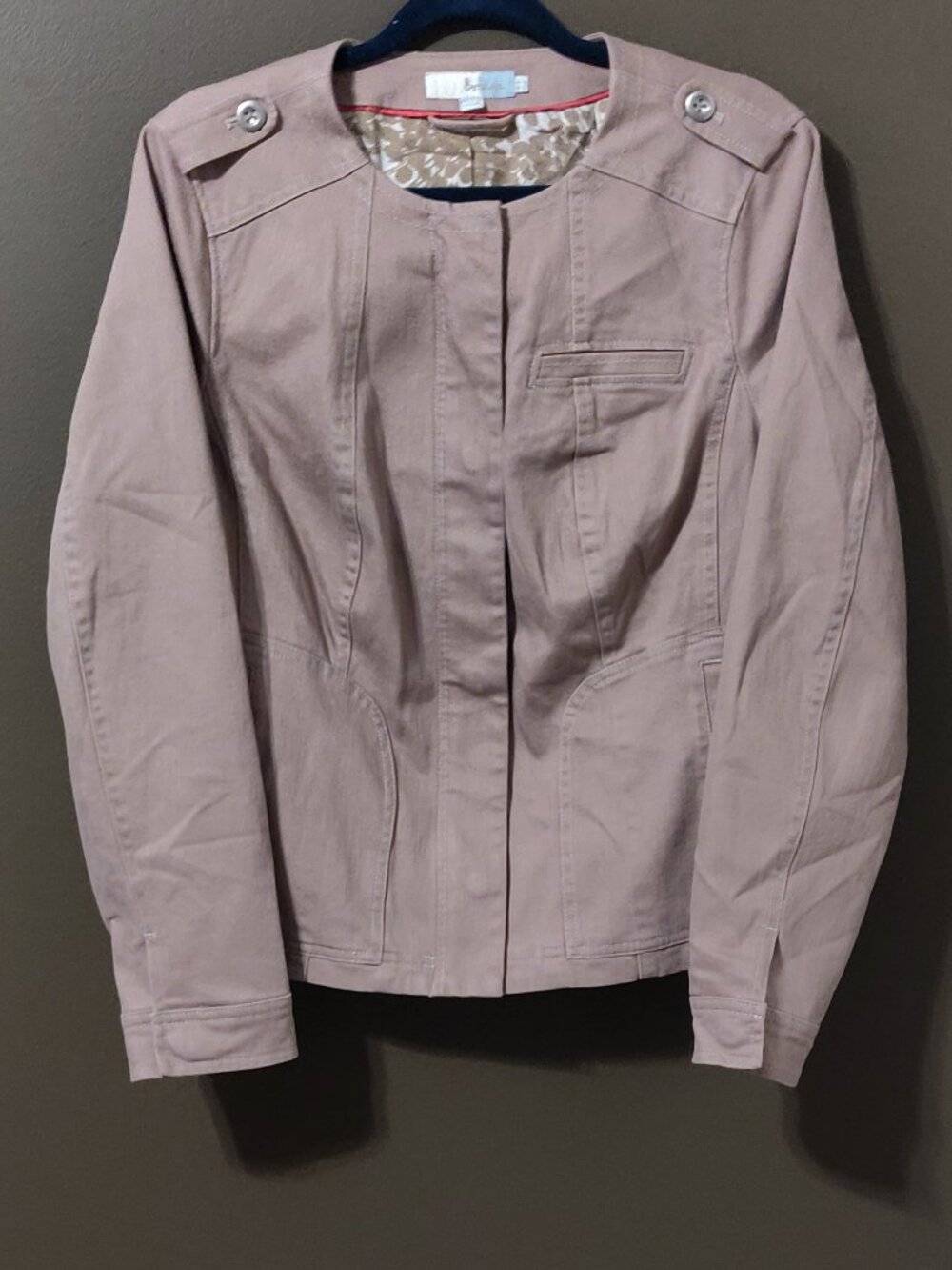 Boden Dusty Rose Bomber Jacket Women's US 12